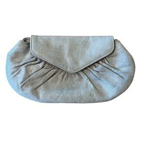 Lauren Merkin Shimmering Silver Clutch